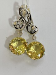 Физалис (серебряные серьги)
