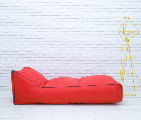 Шезлонг плащёвка (красный)