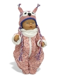 Комбинезон и шапка - На кукле. Одежда для кукол, пупсов и мягких игрушек.