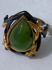 Вуокса-нефрит(кольцо из серебра)
