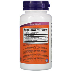 Now Foods, Pycnogenol, 30 мг, 60 растительных капсул