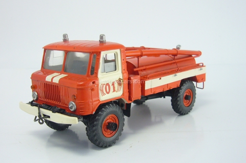 GAZ-66 AC-30(66)-184 Fire Engine red-white Russian Miniature USSR 1:43