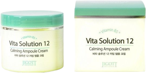 Jigott Vita Solution 12 Calming Ampoule Cream Крем для лица ампульный успокаивающий