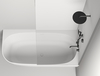 102514G Salini SOFIA Corner R Ванна угловая правая 1700х850х590мм, дон кл "Up&Down",опорная рама, сифон, слив-пер, мат-л: S-Sense, белый глянцевый