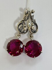 Физалис (серебряные серьги)