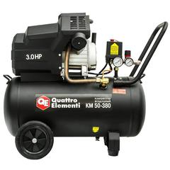 Компрессор поршневой масляный QUATTRO ELEMENTI KM 50-380 ( 380л/мин, 50л, 3 л.с, 8 бар, 41 кг) (Арт. 248-504)