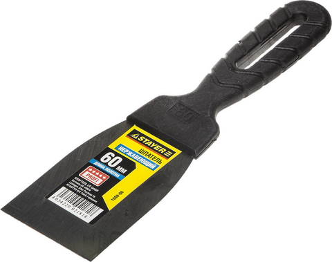 STAYER PROFlat, 60 мм, пластиковая ручка, нержавеющий, шпатель, Professional (1008-06) (12 штук)