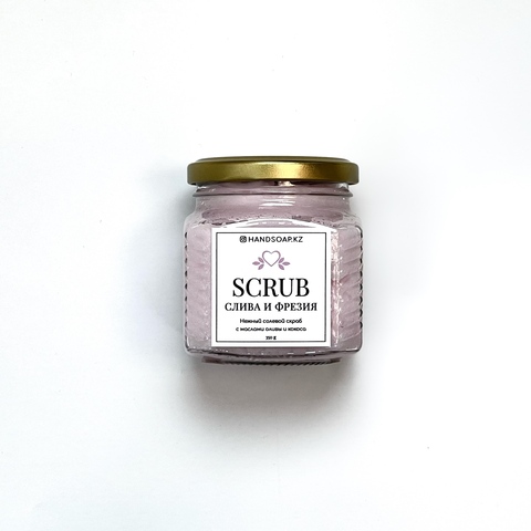 SCRUB Солевой Слива и Фрезия 350 гр