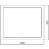 Abber AG6107SL-1.0 Зеркало See AG6107SL-1.0 с подсветкой, сенсорный выключатель, диммер