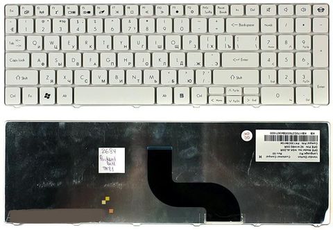 Клавиатура Acer Packard Bell Note TE11 Белая MP-09B23SU-6981