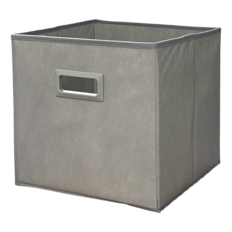 Корзина Förvaringskorg, серый, полиэстер, картон