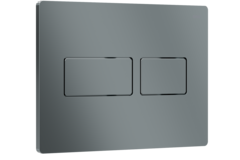 Скоро на складе! Панель двойного смыва RIVO Touch lux Хром матовый (matte CHROME)