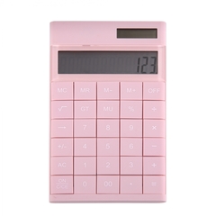 
          Калькулятор Alingar 12 разрядов, 172*100*18 мм, двойное питание, розовый, выдвижная подставка, батарея в комплекте