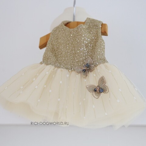 5175 BH Платье для собак, золотое "Belle Dress - GOLD"