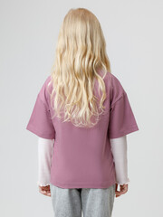 фуфайка  для девочки  КР 302828/темная орхидея к593