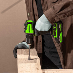 Дрель-шуруповерт Greenworks DD560 24V (30/60Нм) аккумуляторная, без АКБ и ЗУ