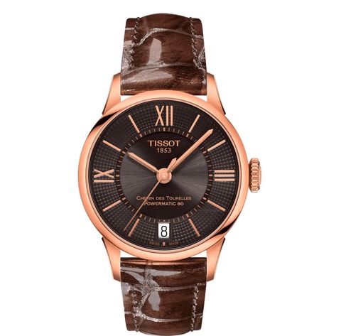 Наручные механические часы Tissot Chemin des Tourelles Powermatic 80 Lady T099.207.36.448.00