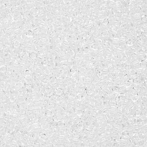Японский бисер TOHO Round 15/0 (№1), прозрачный