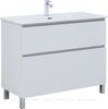 Aquanet 344125 Компл.2 - Тумба Вега 100 напольная 2 ящ. цв. белый глянец (344125)