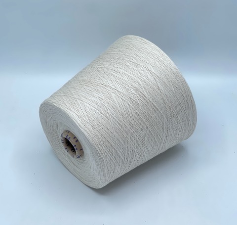 Бобинная пряжа,Cotton combed, 1693м. 100%Хлопок, Слоновая кость(461), 39337