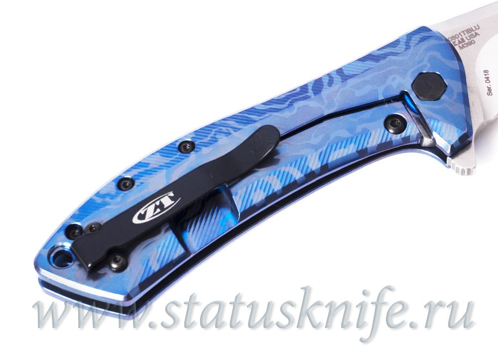 Нож Zero Tolerance 0801TIBLU ZT0801TIBLU М390 Rexford