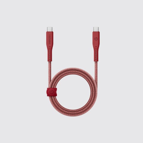 Кабель Energea Flow USB 2.0, USB-C to USB-C, 240W 1.5M, Красный | Red