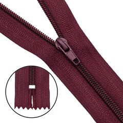 Молния брючная бордовая, Т4 20см