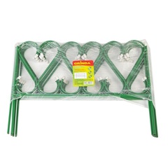 GRINDA РЕНЕССАНС, 50 x 345 см, металлический, стальная труба d 10, 5 секций, декоративный забор (422263)