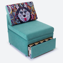 Кресло-кровать "Миник" Dream Mint (мятный), купон "Хаски"