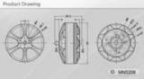 Чертёж мотора MN5208 KV340