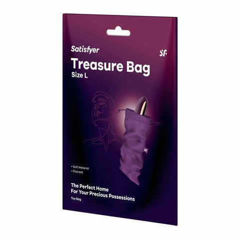 Фиолетовый мешочек для хранения игрушек Treasure Bag L - Satisfyer 4059976