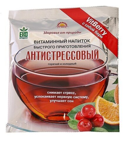 Напиток 'Антистрессовый' 'Гелиос', 500г (20 пакетиков по 25г)