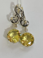 Физалис (серебряные серьги)