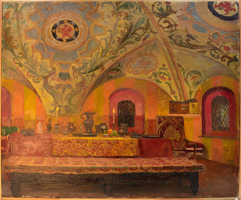 Шахматов Л.А .Столовая палата. Холст, масло. Москва. 2022. Размер 61,3х51,4