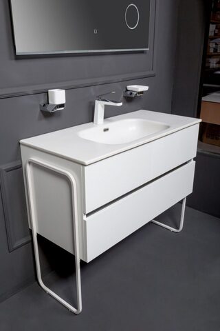 Boheme Vallessi 837-100-W Тумба без раковины 100x46, цвет: белый