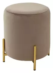 Пуф для гостиной RICE BLUVEL-40 BEIGE / GOLD М-City