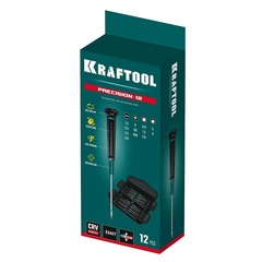 KRAFTOOL Precision-12, 12 предм., для точных работ, набор отверток (25689)