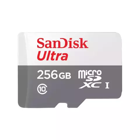 Карта памяти SanDisk 256GB Ultra microSDXC 100MB/s Class 10 UHS-I, Gray/White