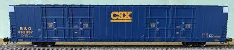 Товарный вагон Pullman-Standard 86' Quad Door Auto Parts Boxcar CSX B&O #492018