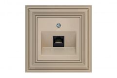 Розетка компьютерная кремовая омбре LIREGUS RETRO