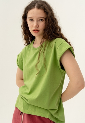 Футболка со скрученным рукавом Bowery NYC Vintage Kiwi