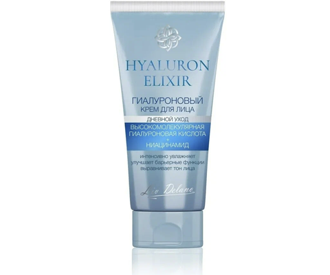 Hyaluron Elixir Гиалуроновый крем для лица дневной уход 50 г. (Liv-delano)