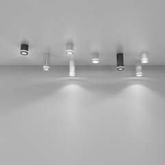 Накладной потолочный светодиодный светильник Elektrostandard DLR021 9W белый матовый