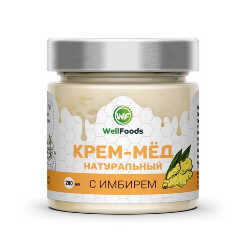 Крем-мед с имбирем 200 мл | WellFoods