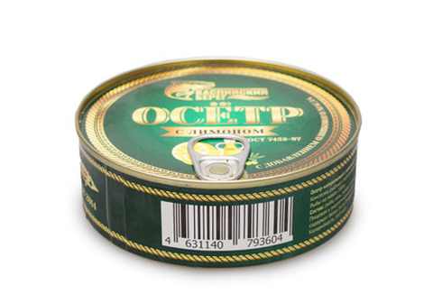 Осетр с лимоном  Каспийский Берег, 240г