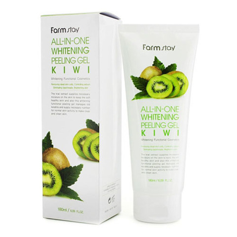 Farmstay All-In-One Whitening Peeling Gel Kiwi - Пилинг-гель для лица с экстрактом киви