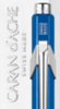 Caran d’Ache Office 849 Pop Line - Metallic Blue, шариковая ручка, M
