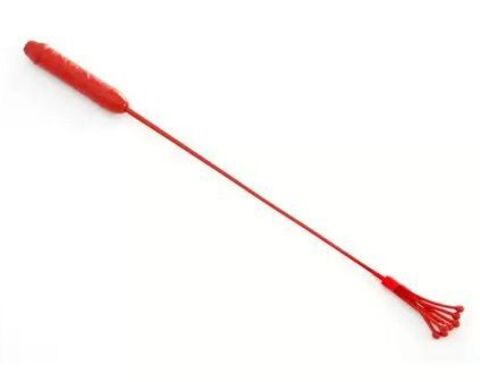 Красный стек с ручкой-фаллосом - 62 см. - Sitabella Passion Line 6034-2