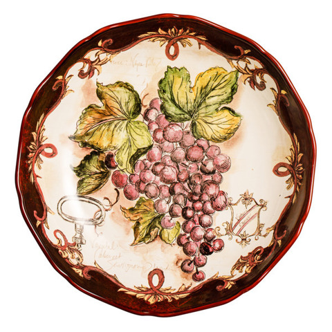 Блюдо глубокое 33.5см Certified Int Виноделие