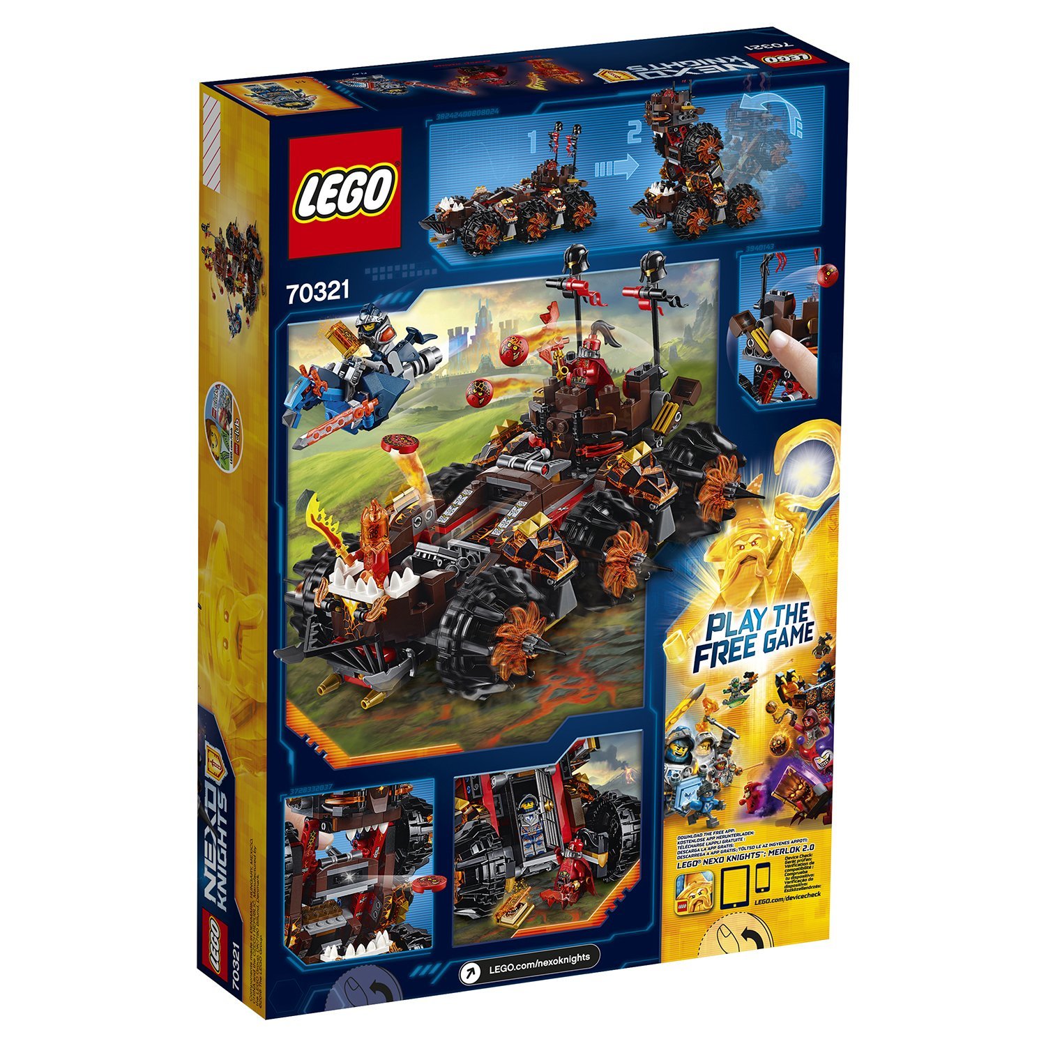 LEGO Nexo Knights: Роковое Наступление Генерала Магмара 70321.